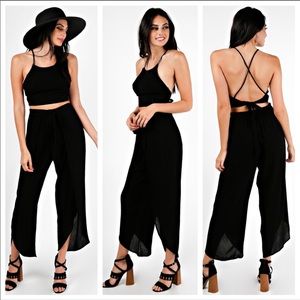 ANGL Black Two-Piece Set